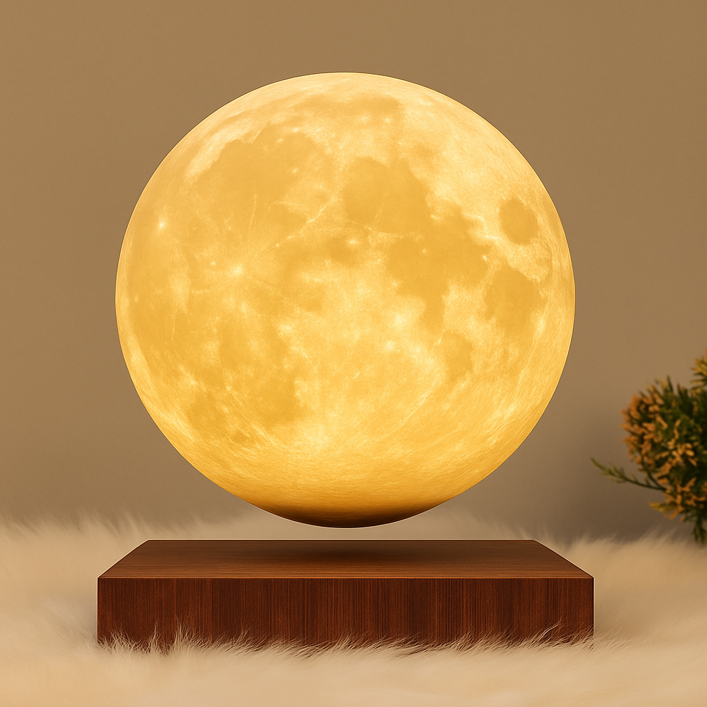 3D Magnetic Floating Levitating Moon Lamp