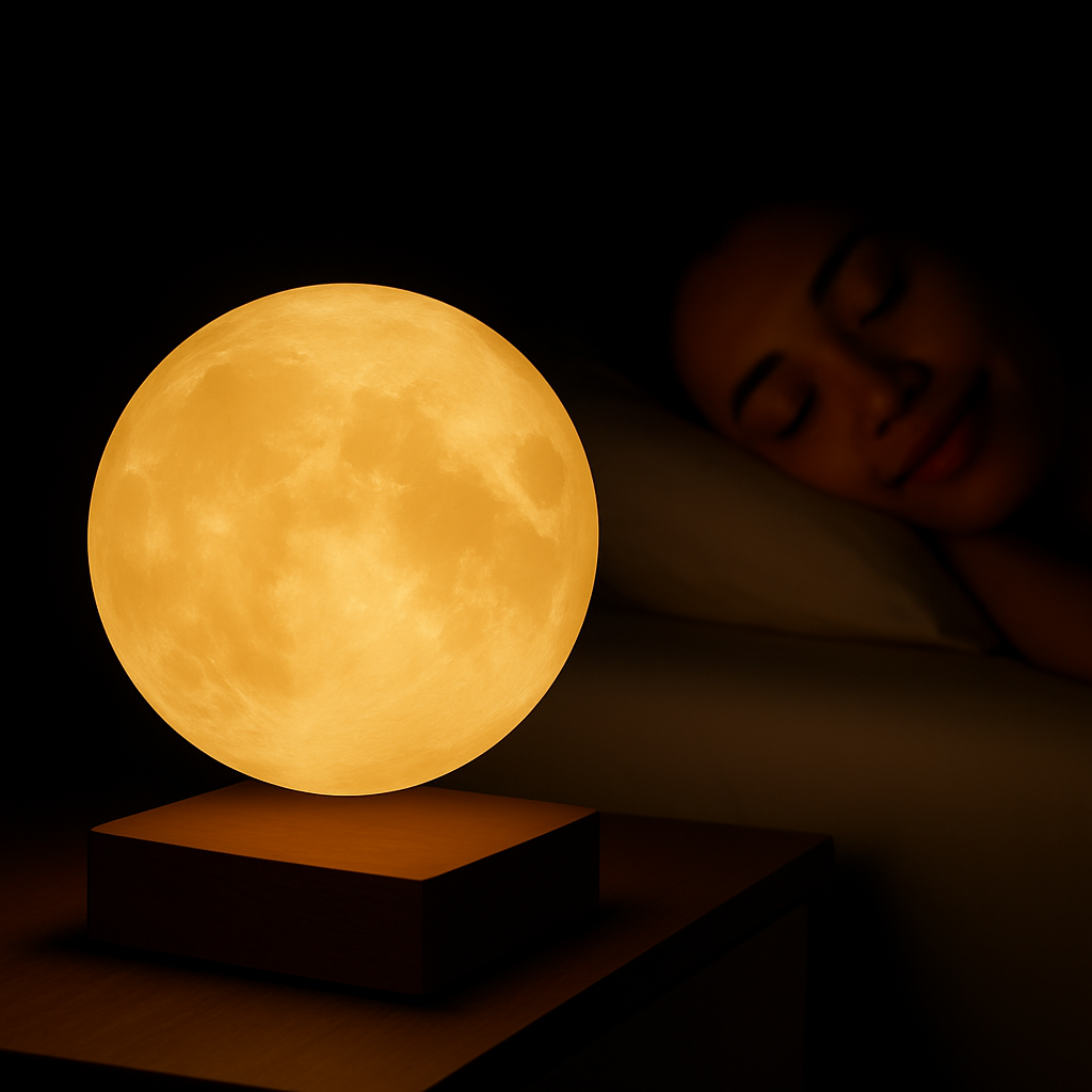3D Magnetic Floating Levitating Moon Lamp